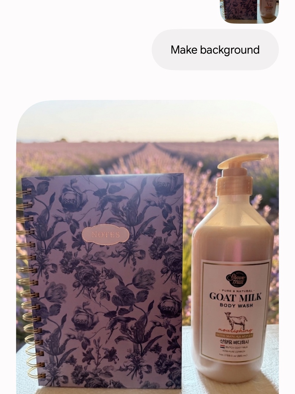 Goat Milk Body Wash - Beautiful Journal